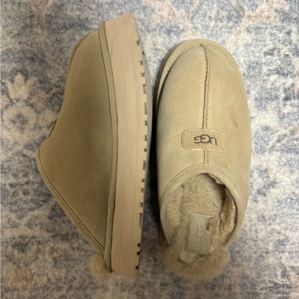 UGG Tan Suede Slippers